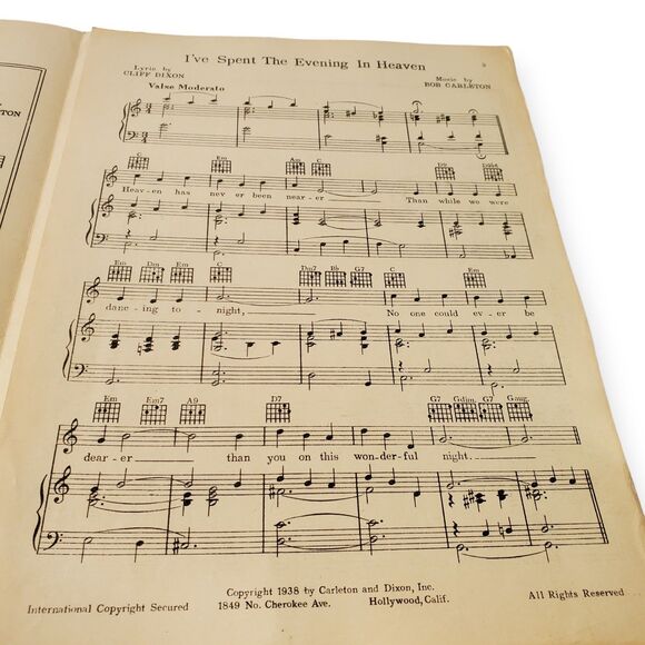 Lot of 2 Vintage 1938 Art Deco Sheet Music Enoch Light Big Band Era Fox Trot - Picture 8 of 16